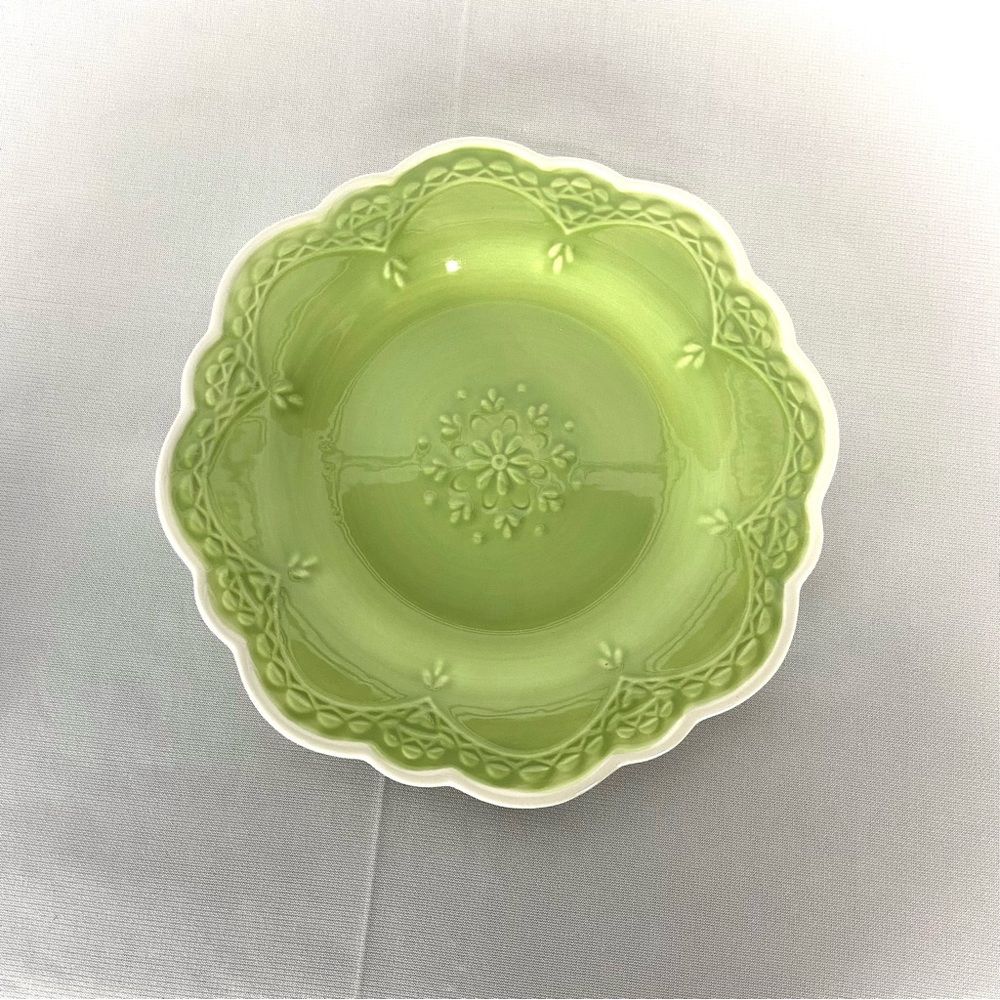 Pier 1 Green Lacy Plate